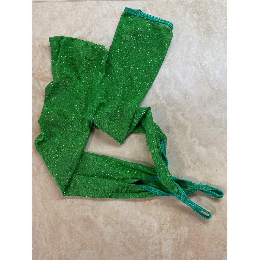 Leg Avenue Costume Size S Poison 3 Piece Green Ivy Adult Top Panty Sleeves - Picture 10 of 11